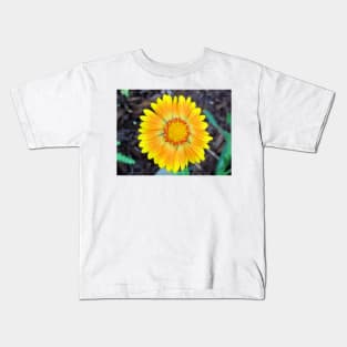 Orange & Yellow Daisy Kids T-Shirt